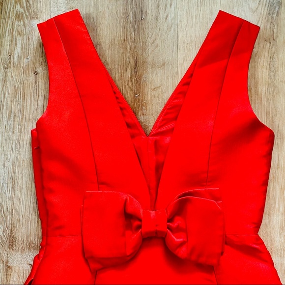 Kate Spade Bow Back Red Dress EUC - Picture 11 of 12